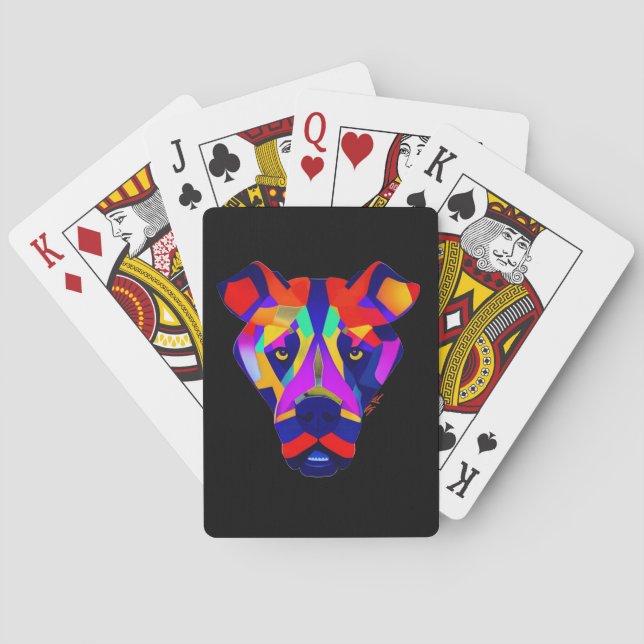 Alexander's Hund Black Poker-kort Casinokort (Baksidan)