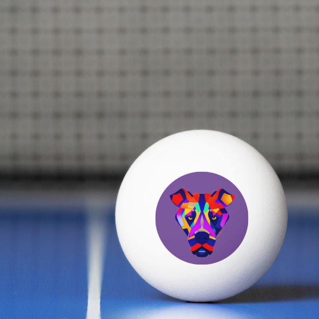 Alexander's Hund lila 3-stjärnig ping pong boll (Netto)