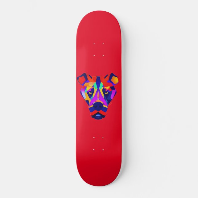 Alexander's Hund Red skateboard (Framsida)