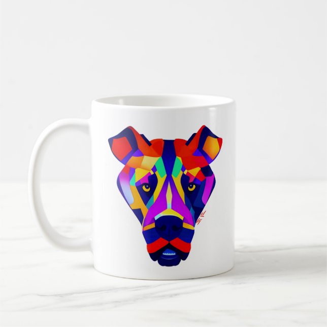 Alexander's Hund white mugg (Vänster)