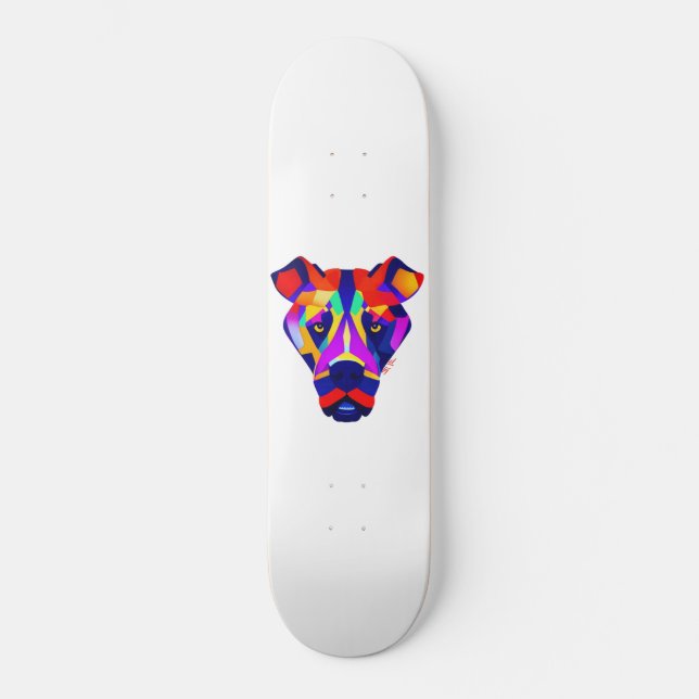 Alexander's Hund white skateboard (Framsida)