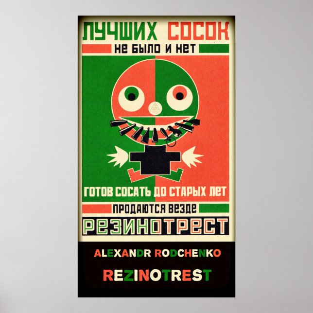 Alexandr Rodchenko Rezinotrest Poster (Framsidan)