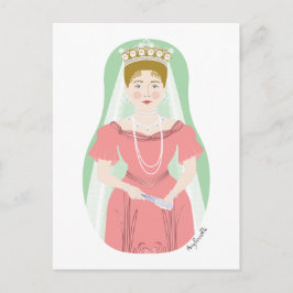 Alexandra Feodorovna Romanova Matryoshka Postcard Vykort