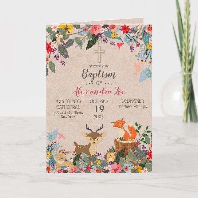 Alexandra Grekisk-ortodoxa Church Baptism Program (Framsida)