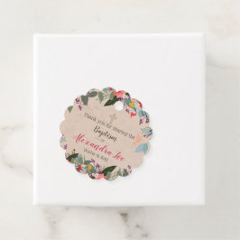 Alexandra Scalloped Favor Tag Gåvor Etiketter