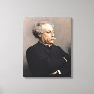 Alexandre Dumas Fils 1886 Canvastryck