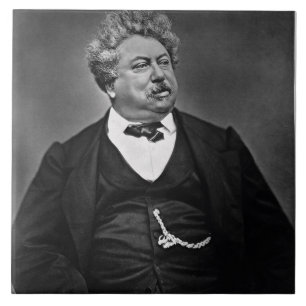 Alexandre Dumas pere (1802-70), från 'Galerie Con Kakelplatta