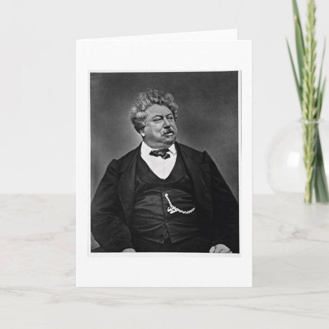 Alexandre Dumas pere (1802-70), från 'Galerie Cont Kort (Framsida)