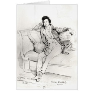 Alexandre Dumas Pere Hälsningskort