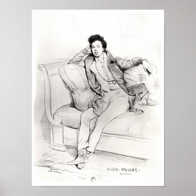 Alexandre Dumas Pere Poster (Framsidan)