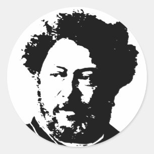 Alexandre Dumas Runt Klistermärke