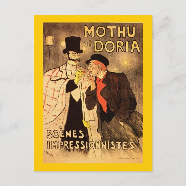 Alexandre Theophile Steinlen Mothu et Doria Vykort (Framsida)
