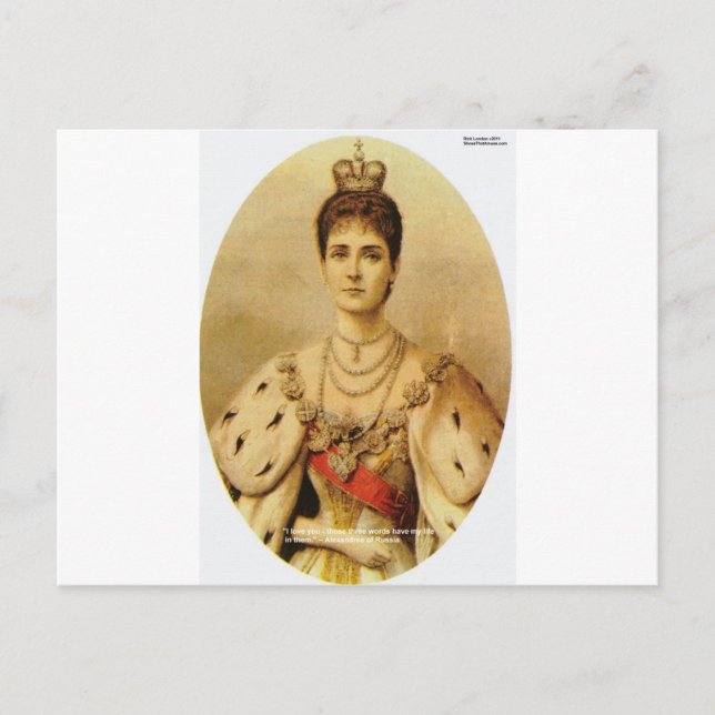 Alexandrea, ryska citattecken och kort för Kärlek (Framsida)