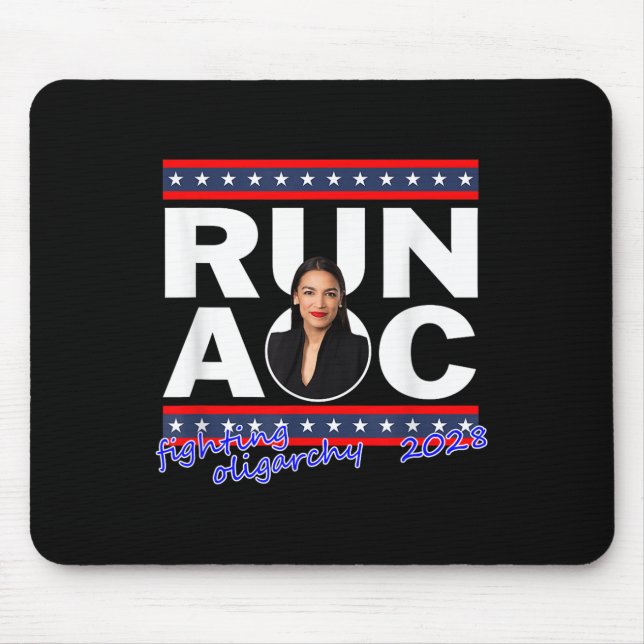 Alexandria 2028 Aoc för president 2028 Musmatta (Framsidan)