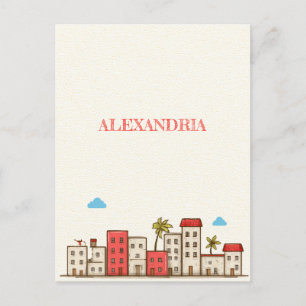 Alexandria Egypt Reseminskick Vykort
