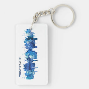 Alexandria Egypten Skyline Blue