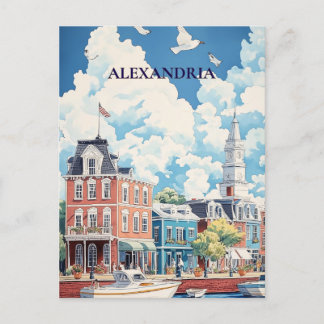 Alexandria Historic Waterfront Travel Vykort