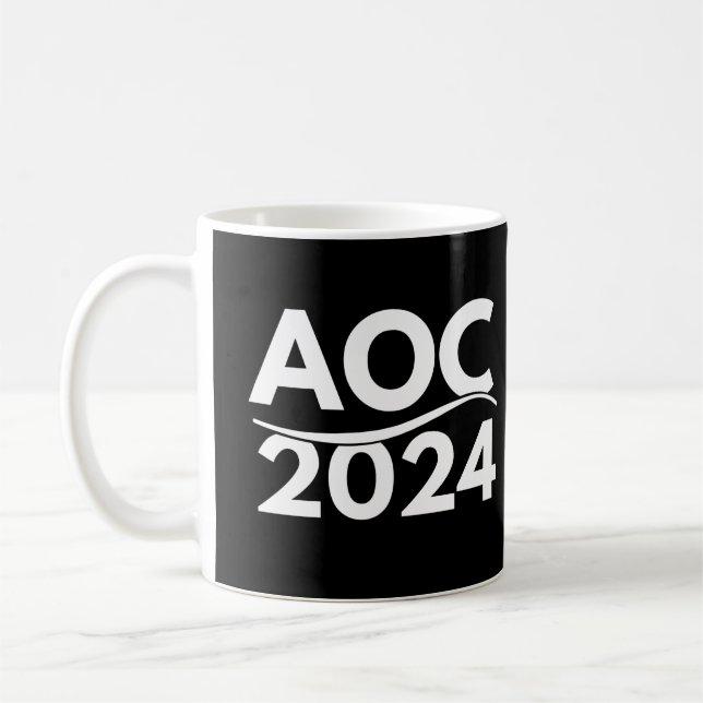 alexandria ocasio cortez 2024, aoc 2024, aoc kaffemugg (Vänster)