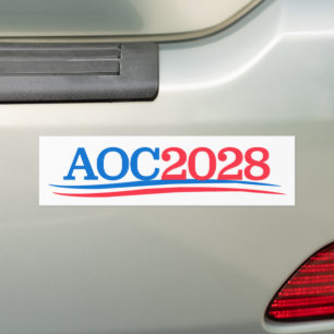 Alexandria Ocasio-Cortez AOC 2028 Bildekal