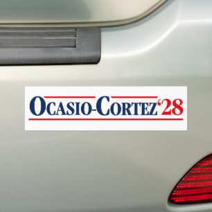 Alexandria Ocasio-Cortez AOC 2028 Bildekal