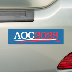 Alexandria Ocasio-Cortez AOC 2028 Bildekal