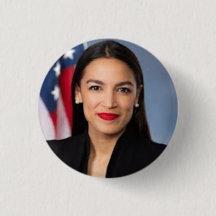 Alexandria Ocasio Cortez AOC Button