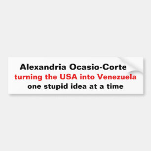 Alexandria Ocasio-Cortez dumma idéer Bildekal