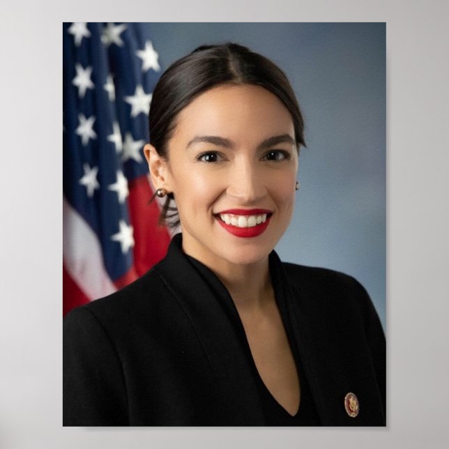 Alexandria Ocasio Cortez Officiell Porträtt Poster (Framsidan)