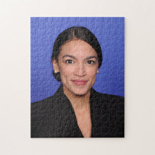 Alexandria Ocasio Cortez Porträtt Pussel