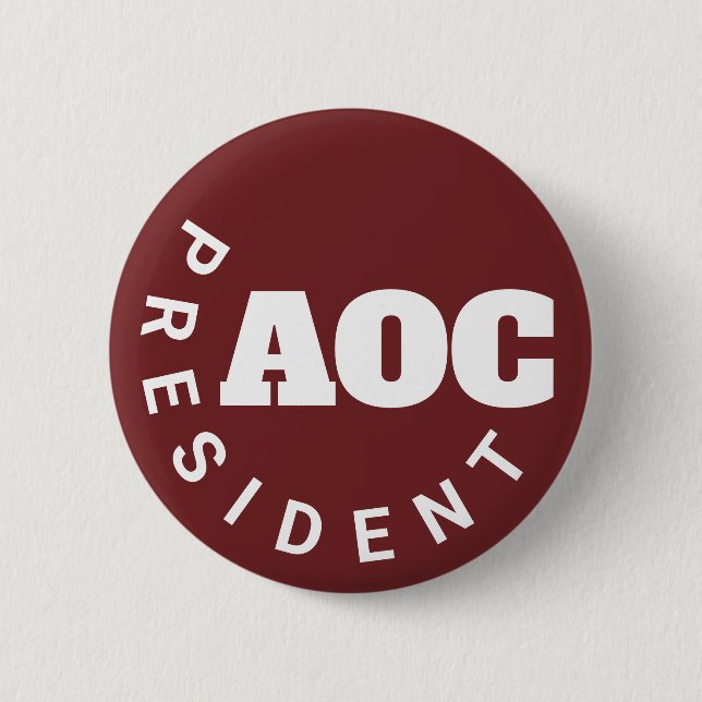 Alexandria Ocasio-Cortez President Knapp (Framsida)
