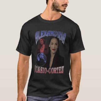 Alexandria Ocasio-Cortez Rap Bootleg Stil T Shirt