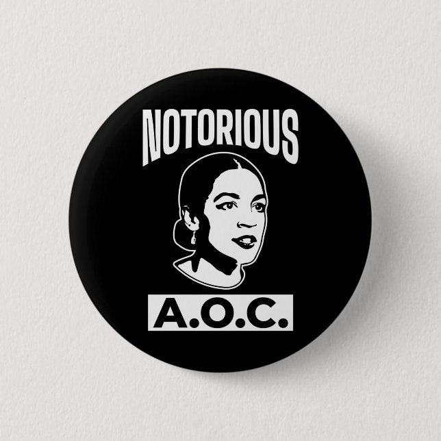Alexandria Ocasio-cortez The Notorious Aoc Long Sl Knapp (Framsida)
