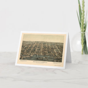Alexandria panorama- karta för VA - 1863 Kort