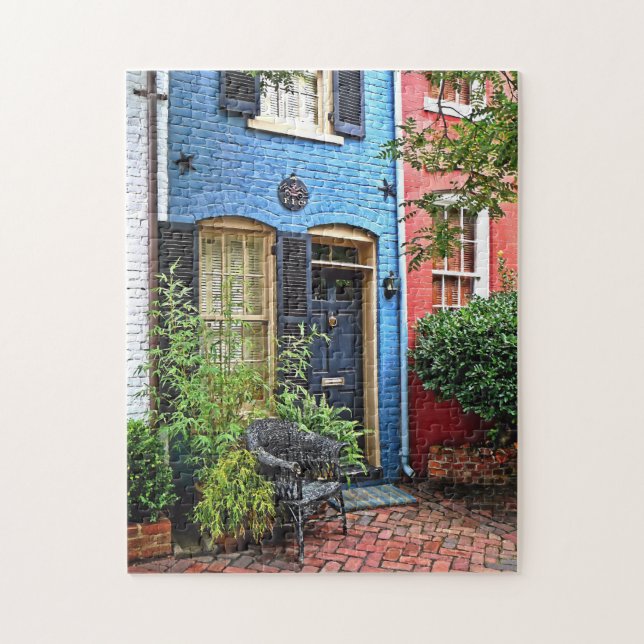 Alexandria VA - Byggnad med brandmärke Pussel (Vertikal)