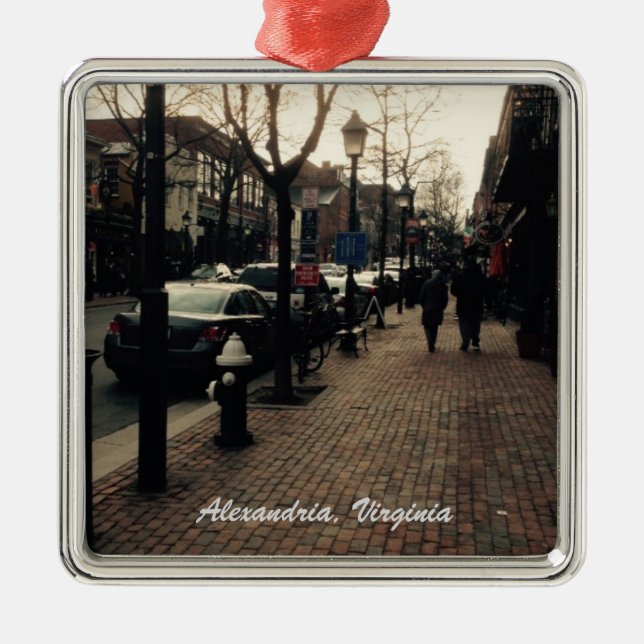 Alexandria, VA Street-fotojul Ornament (Framsidan)