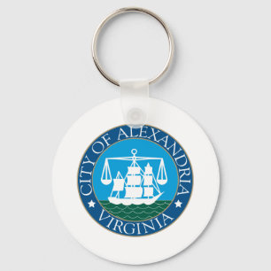 Alexandria (Virginia) City flagga Keychain Nyckelring