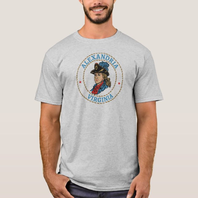 Alexandria Virginia Colonial T Shirt (Framsida)