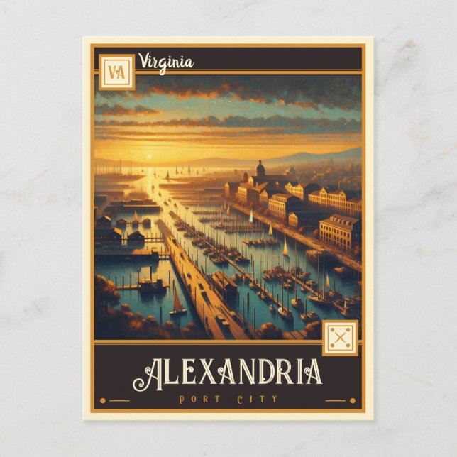Alexandria, Virginia | Gammal vykort (Framsida)