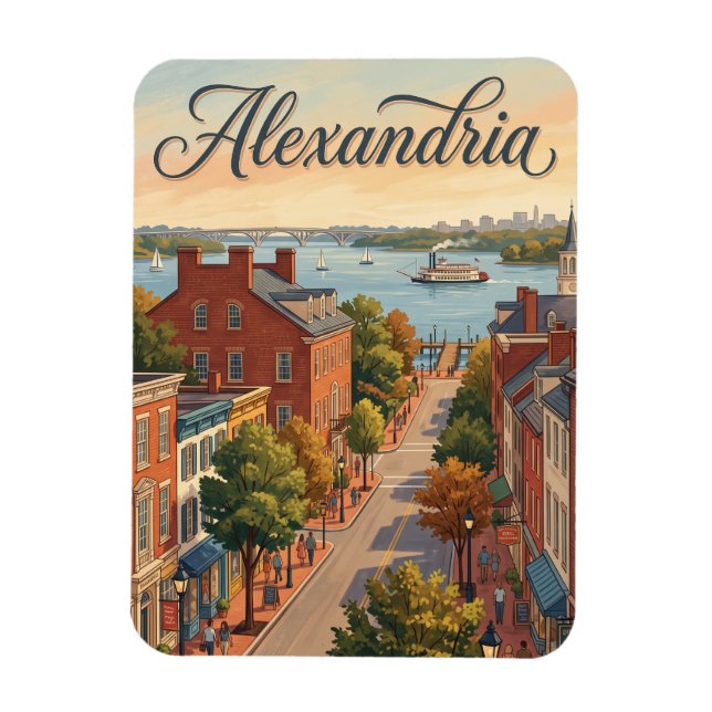 Alexandria, Virginia Magnet (Vertikal)