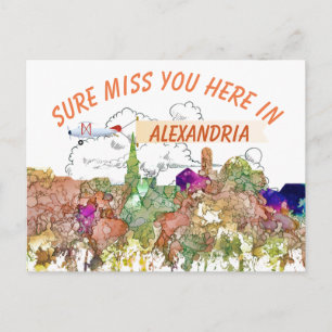 Alexandria,Virginia Skyline SG - Faded Glory Vykort