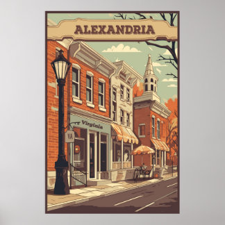 Alexandria, Virginia, USA, Travel Poster