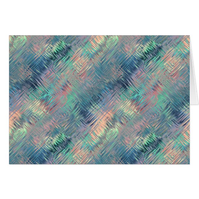 Alexandrite Blue Glassy Struktur Hälsningskort (Framsidan Horizontal)
