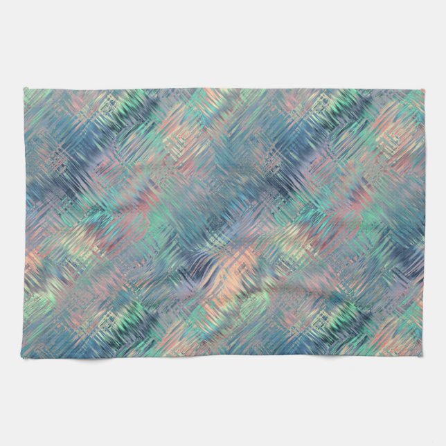 Alexandrite Blue Glassy Struktur Kökshandduk (Horisontell)