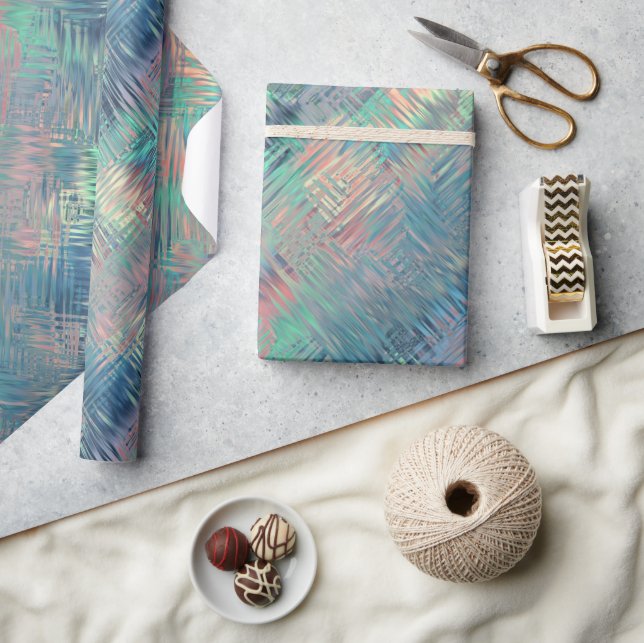 Alexandrite Blue Glassy Struktur Presentpapper (Hantverk)