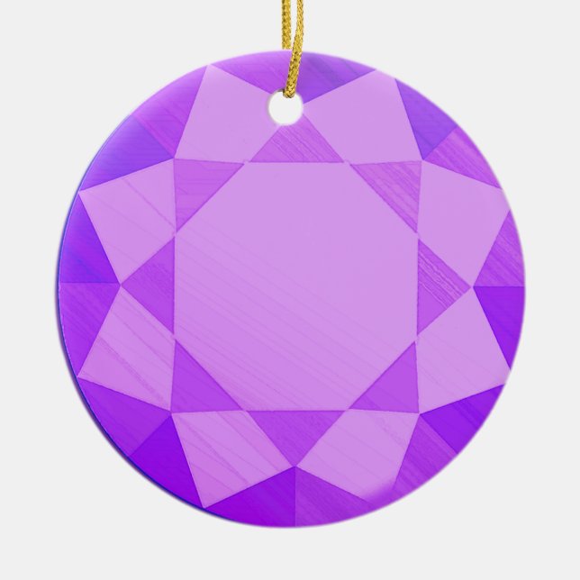 Alexandrite Gemstone/Jewel Graphic Image Julgransprydnad Keramik (Framsidan)