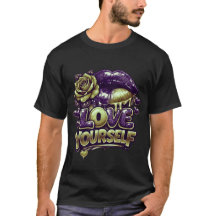AlexDizaine "Älska Dig Själv" Grafisk T-Shirt