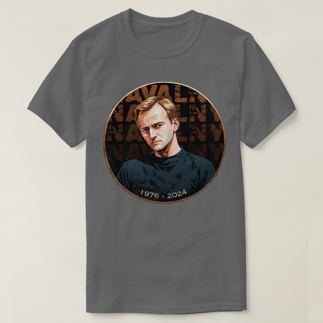 Alexei Navalny 1976 2024 RIP T Shirt (Design framsida)