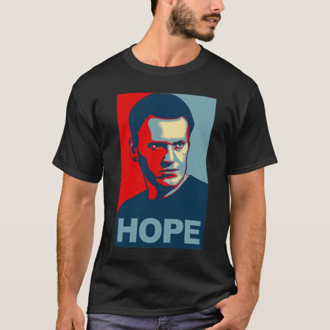 Alexei Navalny Hope Ryssland T Shirt (Framsida)