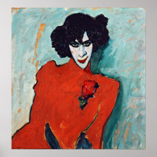 Alexej Jawlensky Porträtt, Dancer Aleksandr Poster