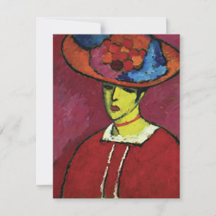 Alexej von Jawlensky, Schokko mit Tellerhut Anteckningskort